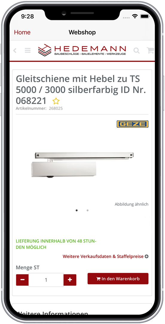 Geschäftskundenportal App